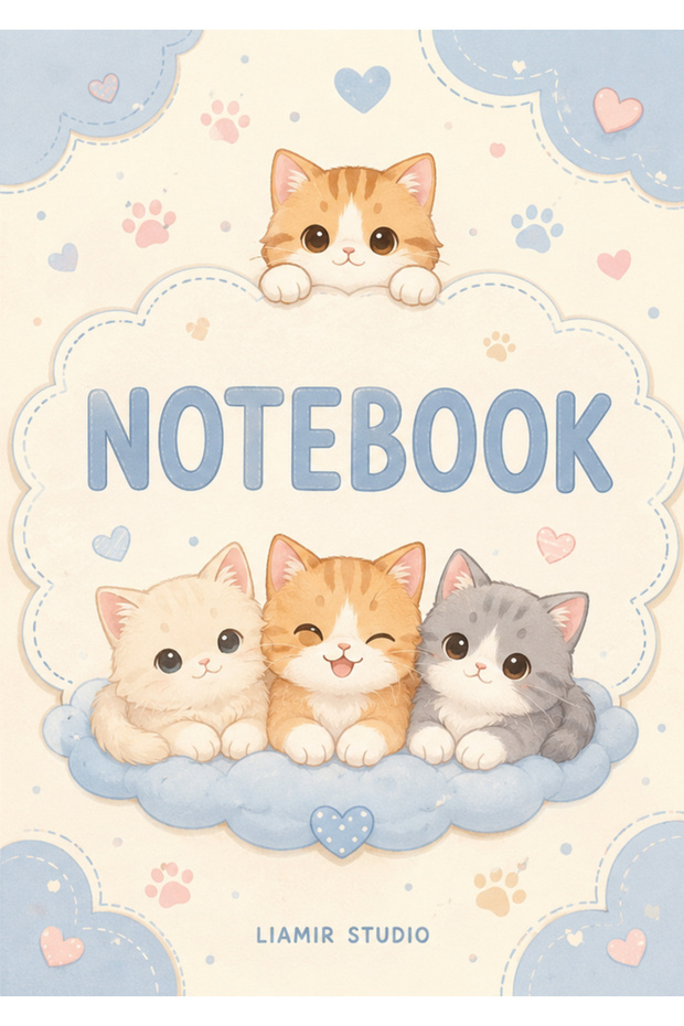 Notebook, A5 Lined Notepad 50 Sheets, 100 Pages, Laminated Cover / Wire Spiral