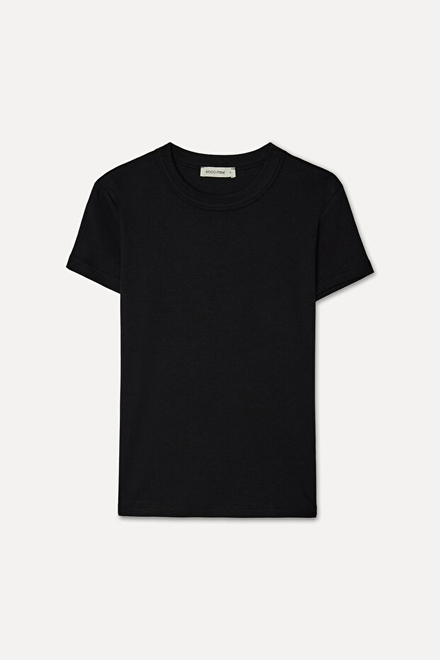 Women's Black Crew Neck T-Shirt