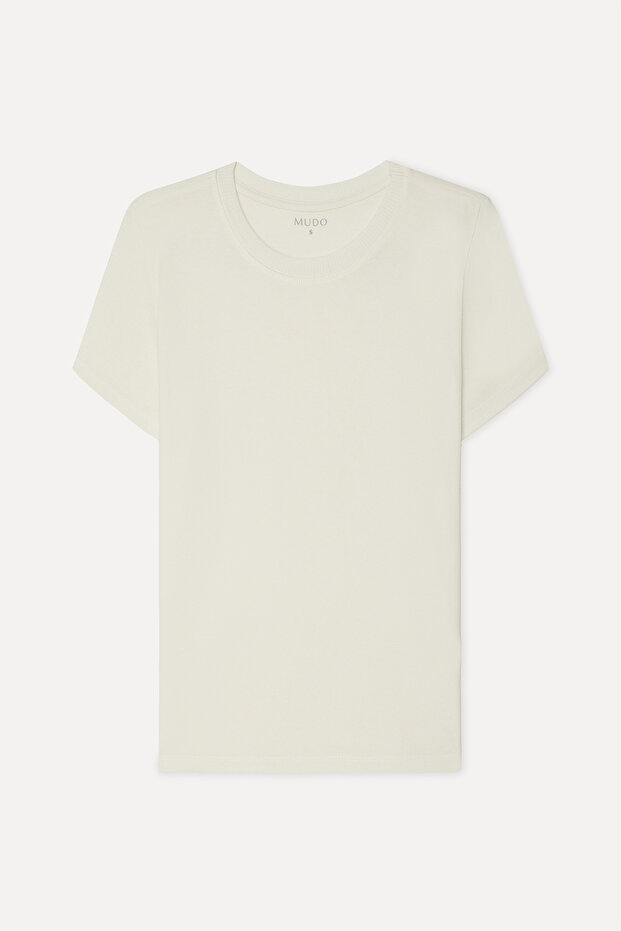 Women's Off-White Crew Neck T-Shirt