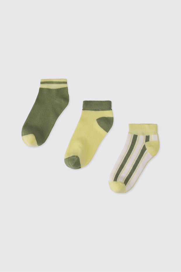 Boy's 3-Piece Booties Socks