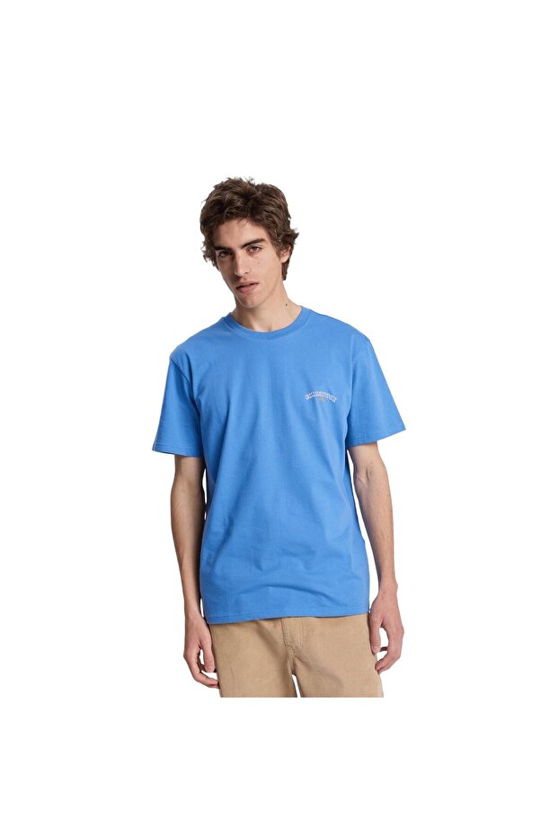 Men's Blue Tap in Tshirt Eqyzt08307-Blc0