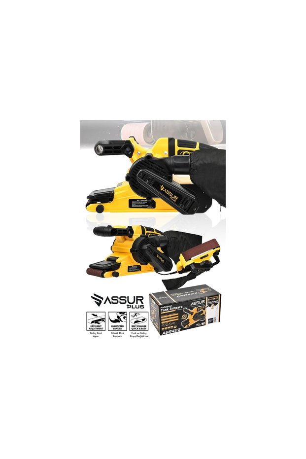 Assur Asr422 Plus 900W Electric Vacuum Dust-Free Polisher Featured Tank Sander Ecu20