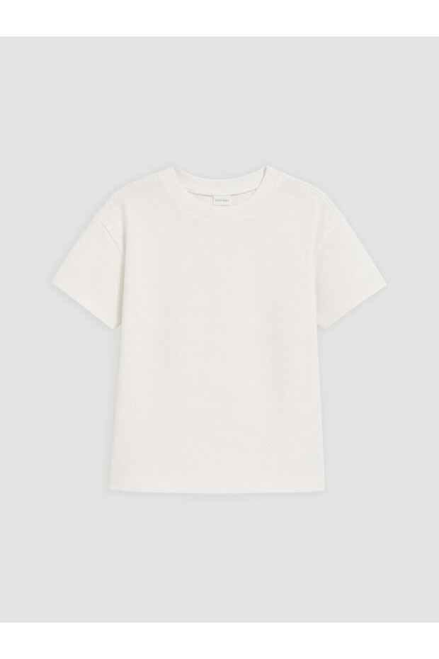 Vizyon New Season Ecru Crew Neck Baby Boy T-Shirt