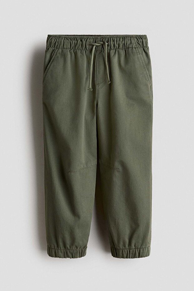 Cotton twill joggers