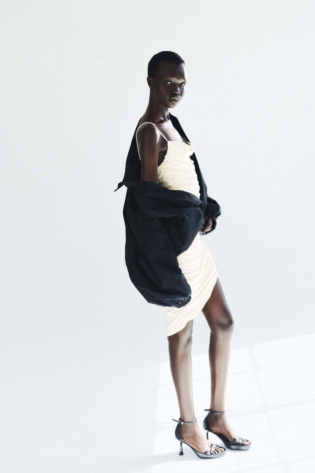 Draped strappy dress