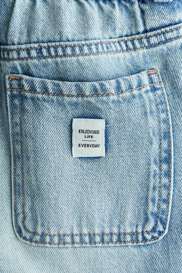 Cotton denim joggers