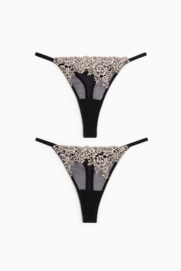 2-pack lace tanga thong briefs