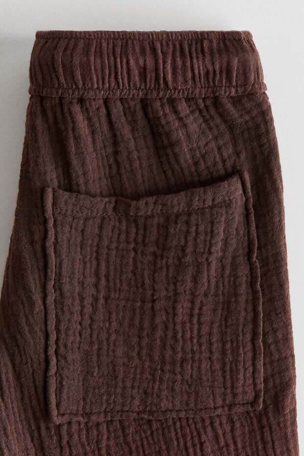 Muslin drawstring trousers
