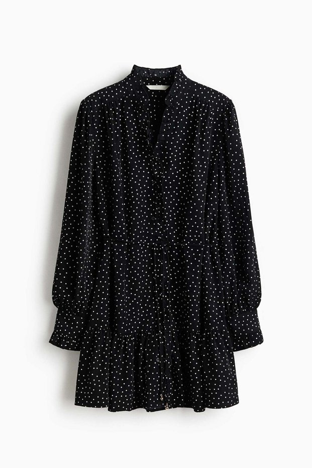 Frill-trimmed dress
