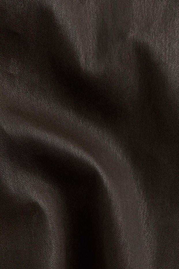 Straight leather trousers