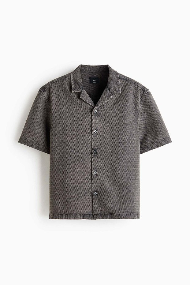 Relaxed Fit Waffled resort shirt