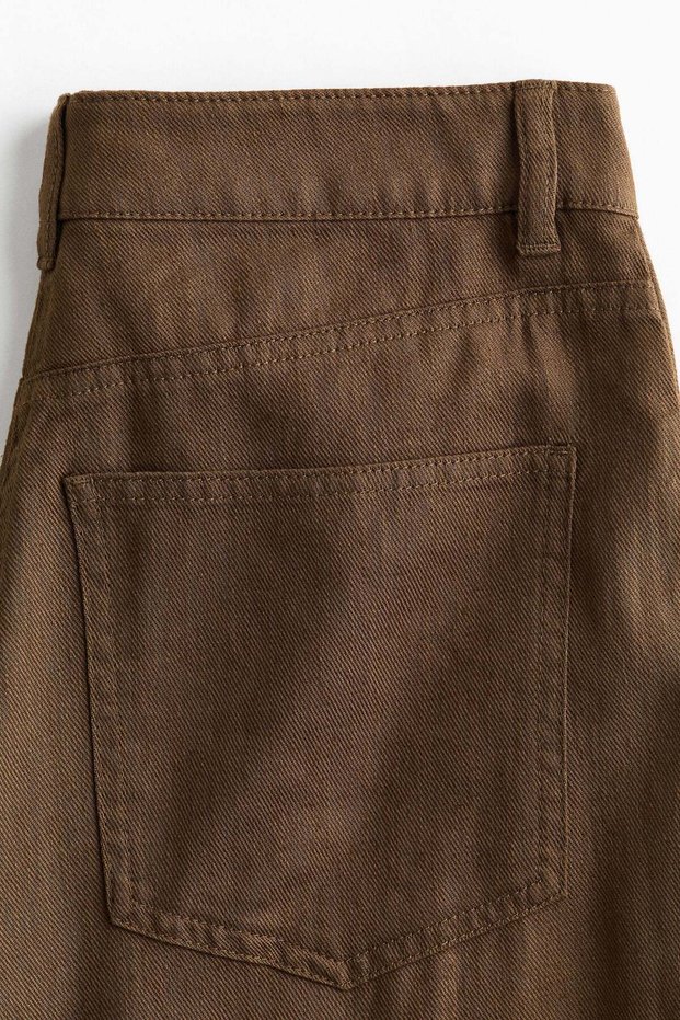 Linen-blend trousers