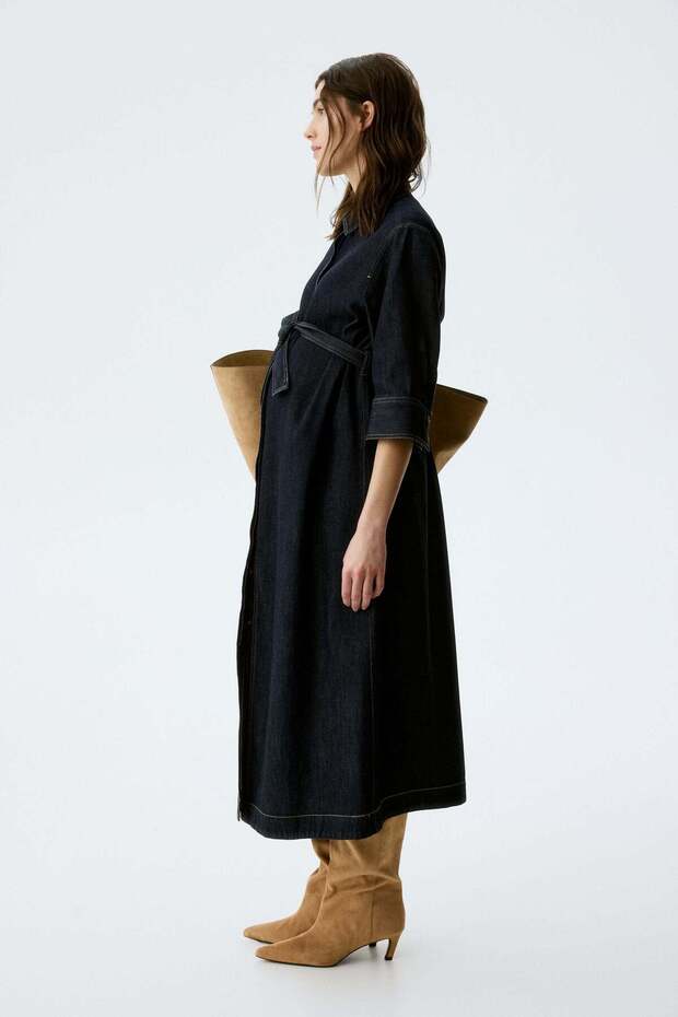 MAMA Denim shirt dress