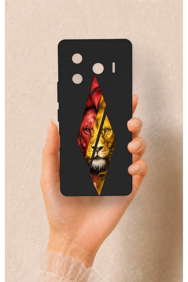 Tecno Camon 30 Pro 5g Compatible Cut-Out Lion Pattern Silicone Case