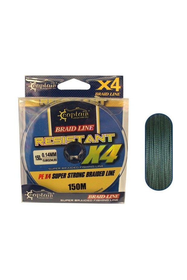 Resistant Pe 4 Kat Spin Fishing Line 150Mt Green