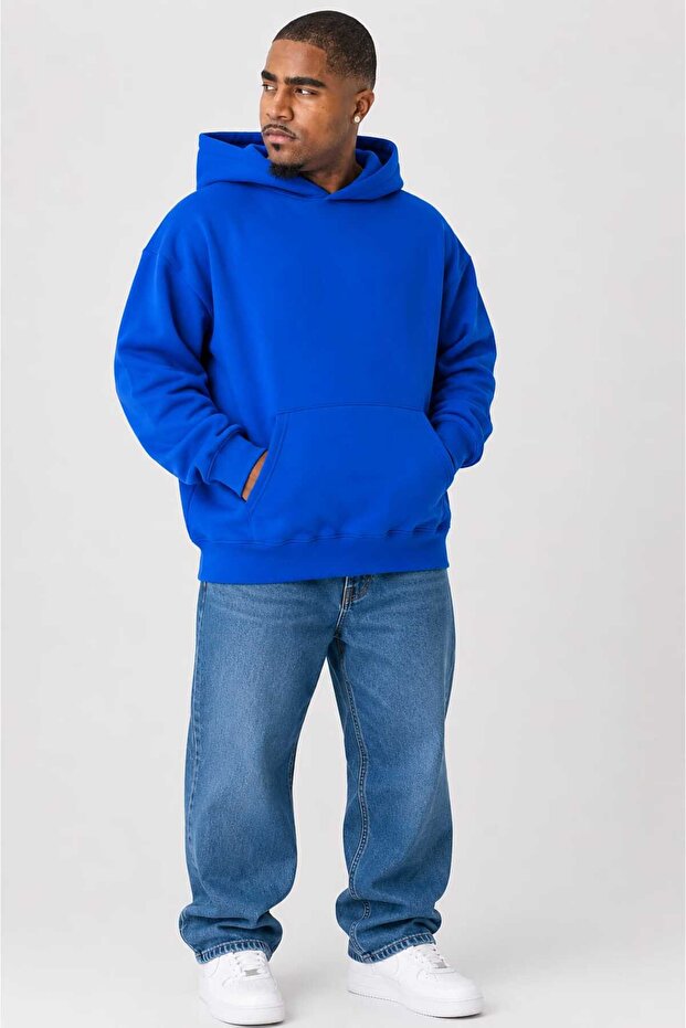 3 Yarn Combed Cotton Plus Size Unisex Sweatshirt Mw2