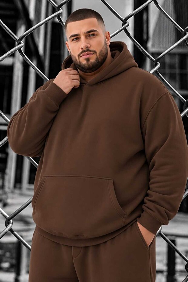 3 Yarn Combed Cotton Plus Size Unisex Sweatshirt Me2