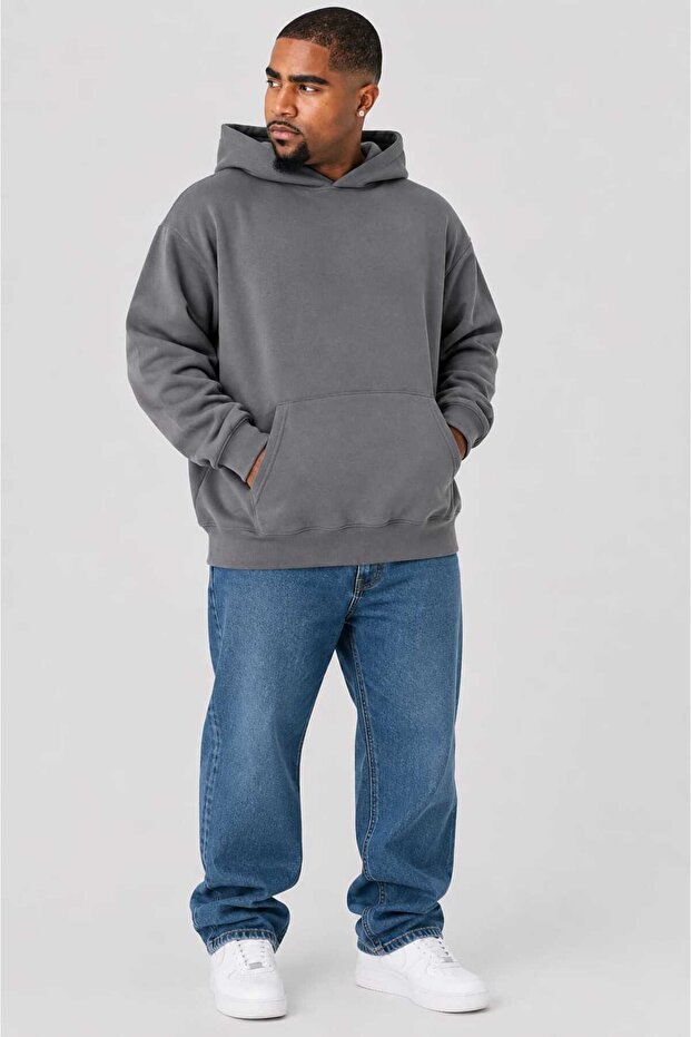 3 Yarn Combed Cotton Plus Size Unisex Sweatshirt Mw2