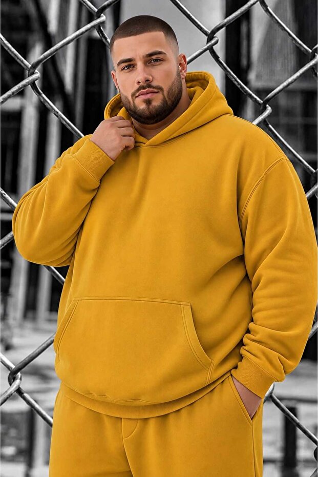 3 Yarn Combed Cotton Plus Size Unisex Sweatshirt Me2