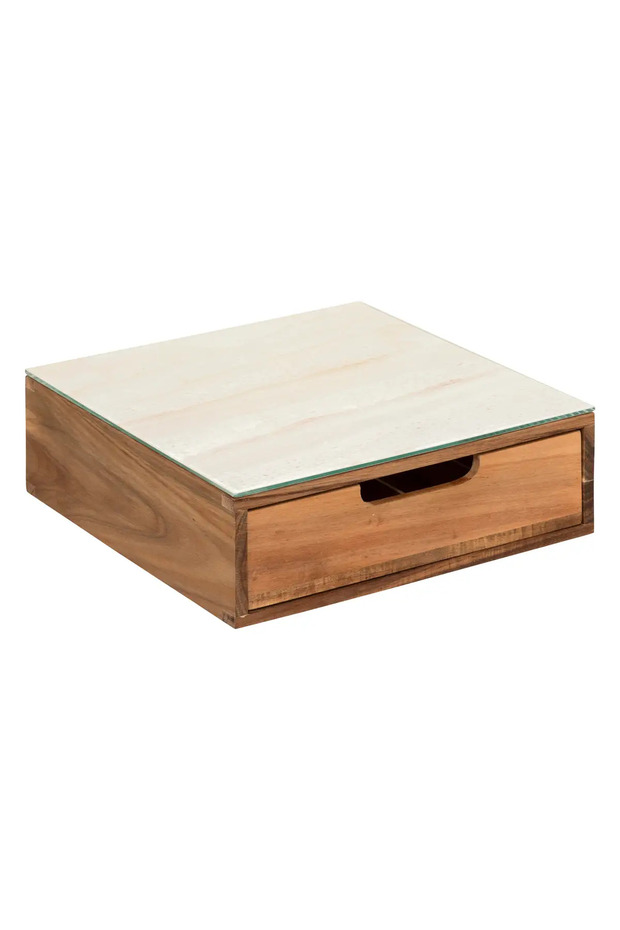 Acacia 1-Tier Capsule Holder Drawer (30 x 30 x 9.7 cm)