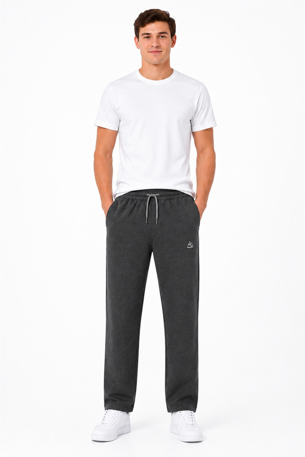 Men's Straight Leg Relaxed Fit Sweatpants 6501-Smoked