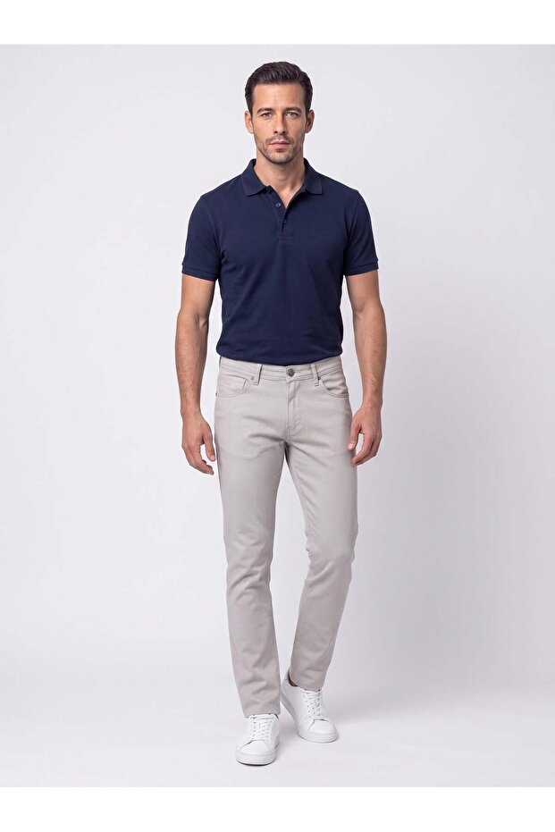 Gray Regular Fit Men's Chino Pants