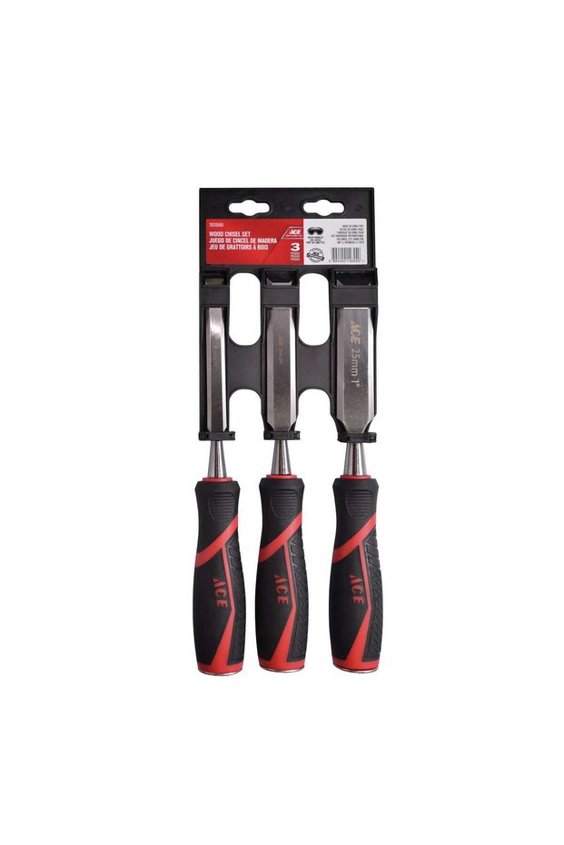 Wood Chisel Set W/TPR Handle (3 Pc.)