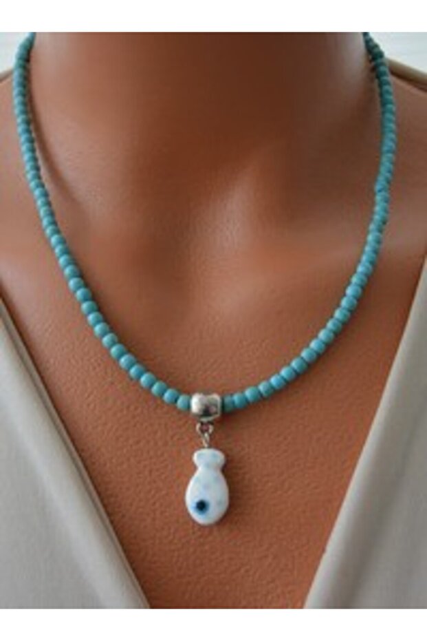 Necklace - Blue -