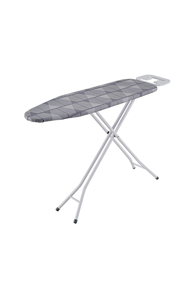 MACY Ironing Board 33x110cm, Foldable Iron Board with TC Fabric Cover, Grey