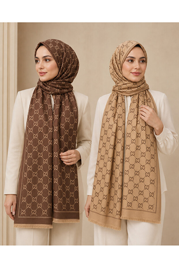 Double-Sided Cashmere Hijab Shawl