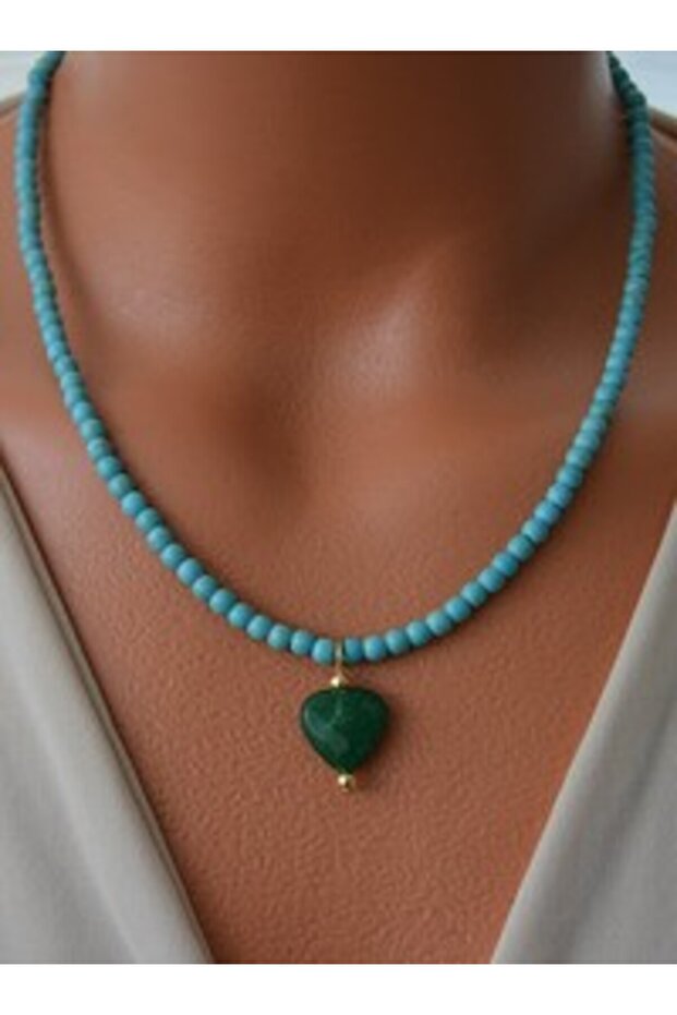 Necklace - Blue -