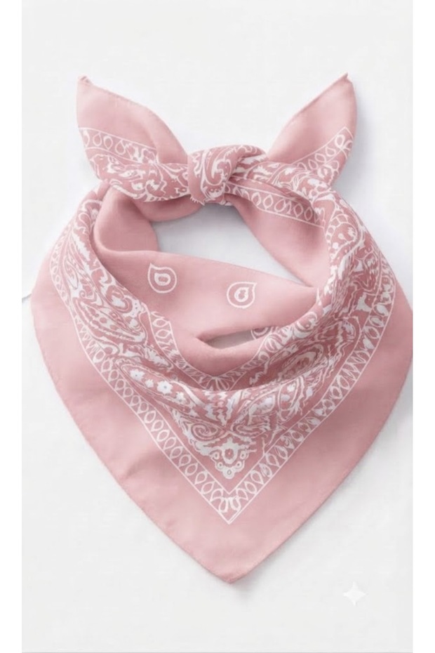 100% Cotton Ethnic Patterned Powder Women's Bandana