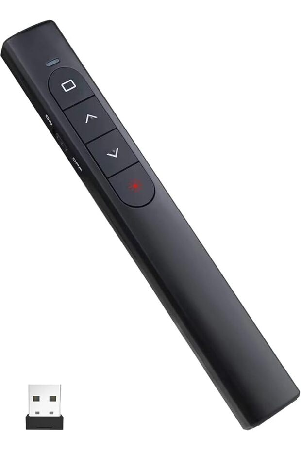 Wireless Remote Control for Presentations with Hyperlink and Volume Control by Power