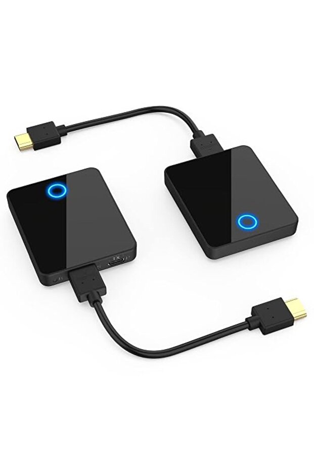 جهاز ارسال واستقبال HDMI لاسلكي، موسع HDMI لاسلكي 1080P HD، نطاق 98 قدم 30 متر لبث الفيديو من اللابت