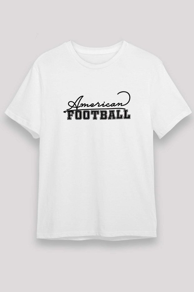 American Football Printed Unisex White T-Shirt - Tshirt