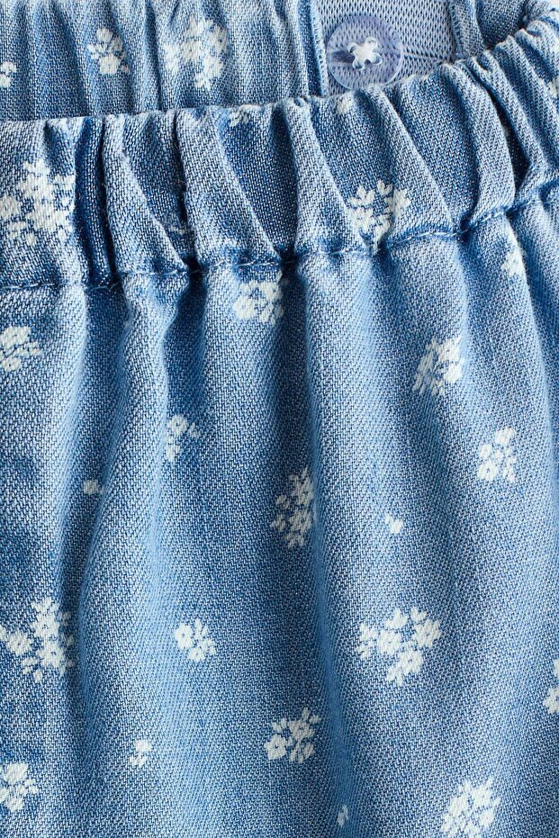 2-piece printed denim set