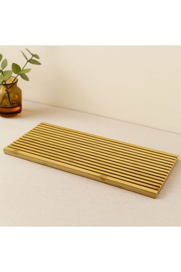 Double Sided Wooden Bamboo Presentation Tray 17X39 cm