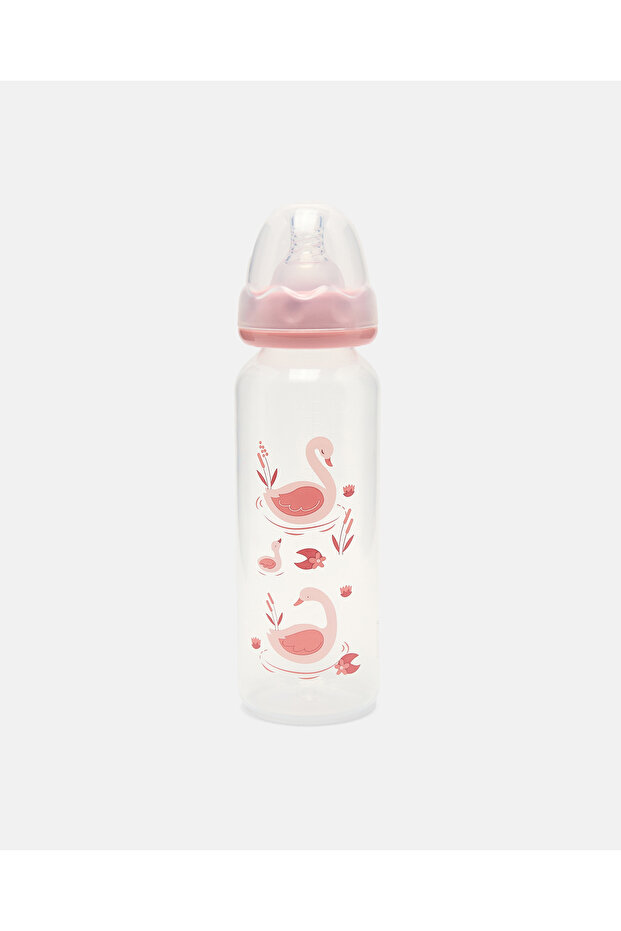 Printed Pink Feeding Bottle