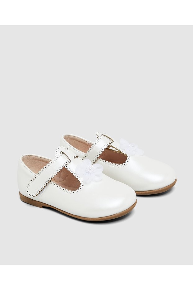 Plain Velcro Round Toe Mary Jane Shoe