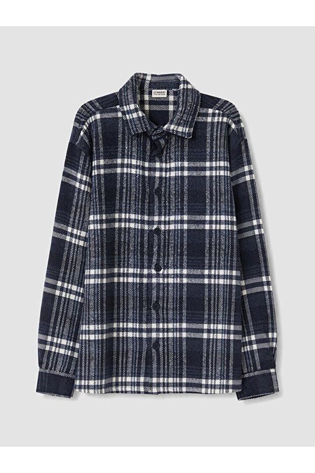 Plaid Boys' Shirt Jacket