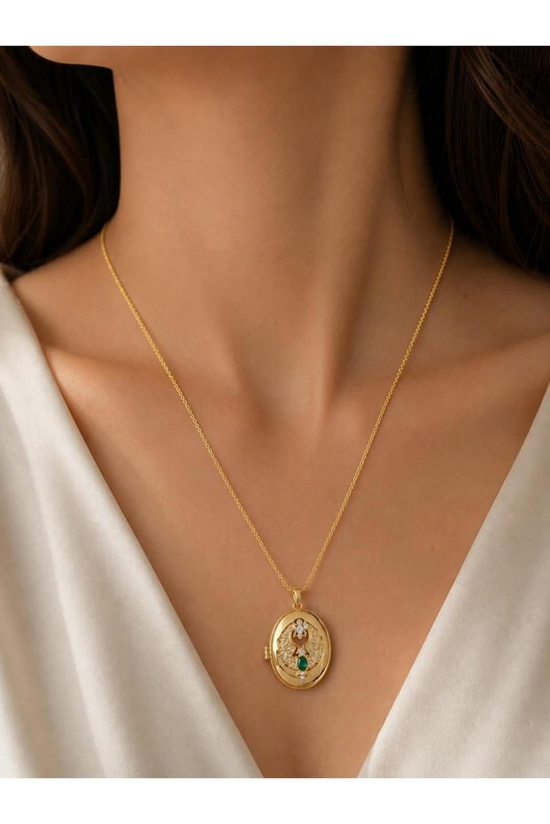 316L Steel Gold Color Alya Necklace