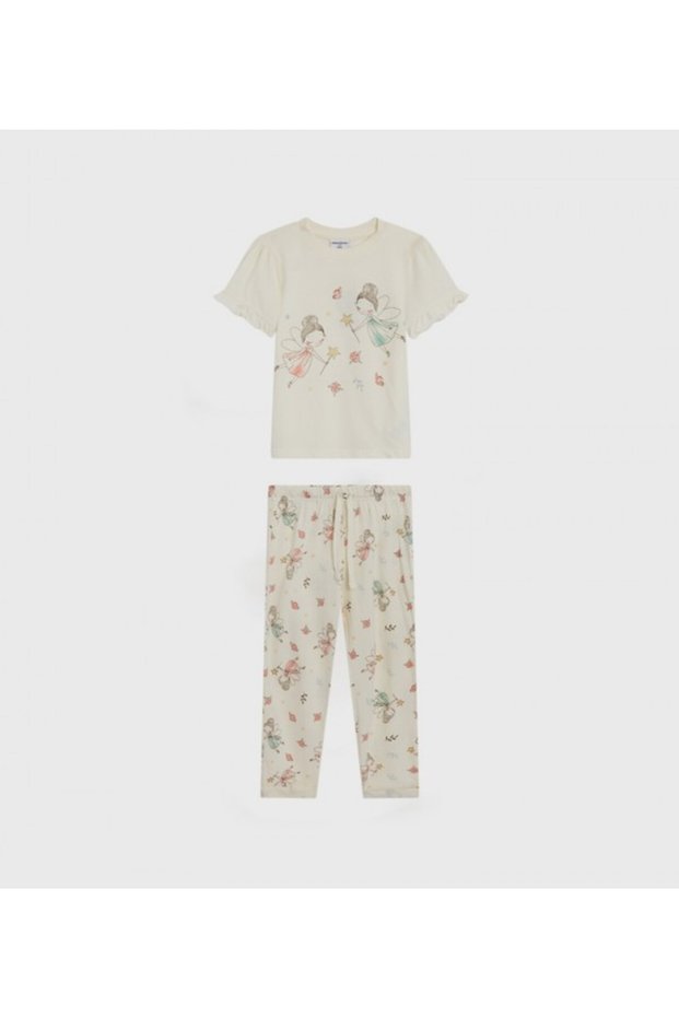 Printed Crew Neck Pajama Sets