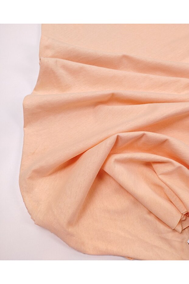 Salmon Thin Cotton Single Jersey Combed Cotton Fabric for T-Shirts & Dresses Width: 170cm