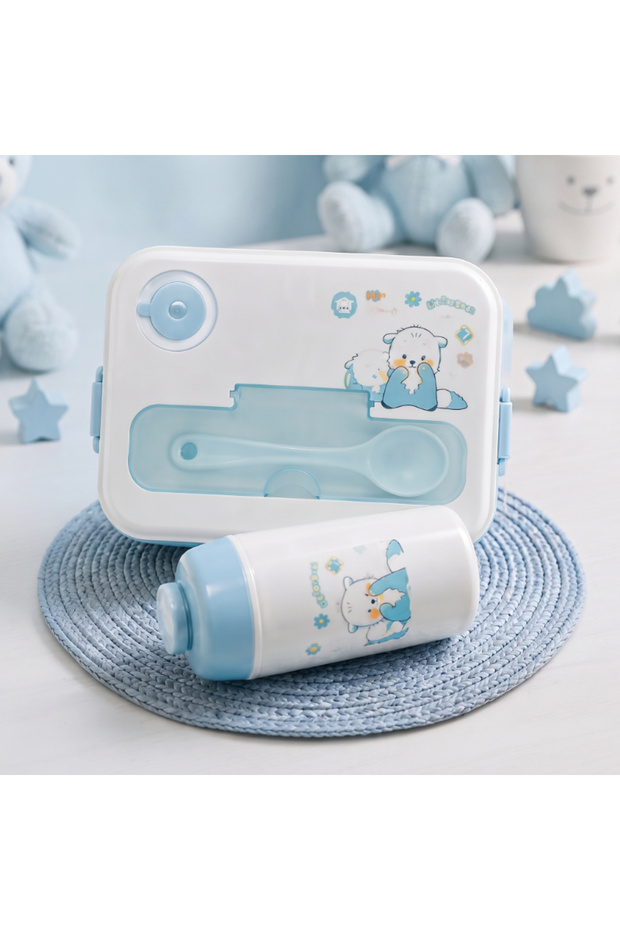 Feeding Container Set with Bottle - Bpa Free - Spoon Included