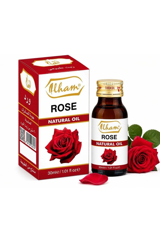 Rose Natural Oil - 100% Pure Multi-Purpose Skin & Hair Care Oil, 30ml