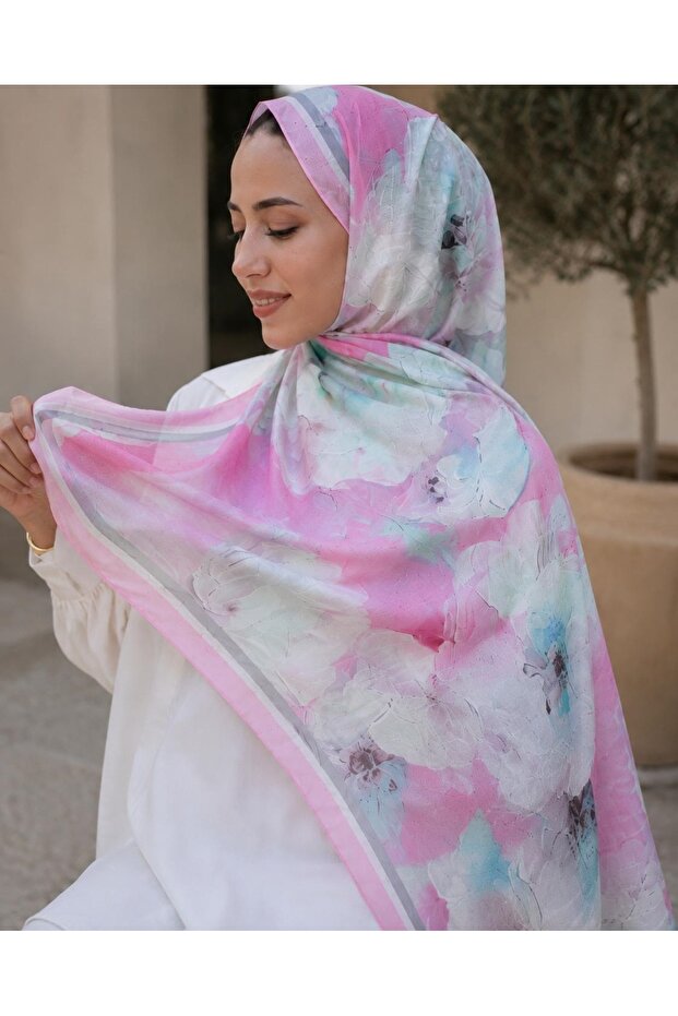 Women's Cotton Floral Patterned Stylish Shawl