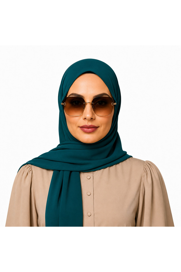 Ladies Rayon Hijab Size M – Elegant Plain Modest Headscarf for girls