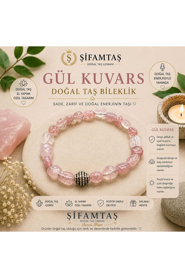 Rose Quartz Tımbıl Bracelet