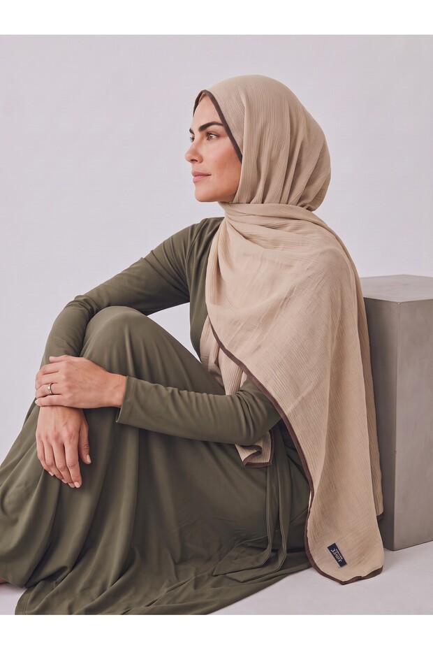 Jawel Muslin Piping Shawl