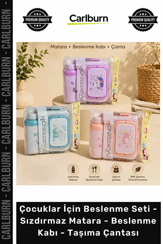 # Backtoschool School Nutrition Set for Children Leak-Proof Water Bottle Nutrition Container with Carrying Bag